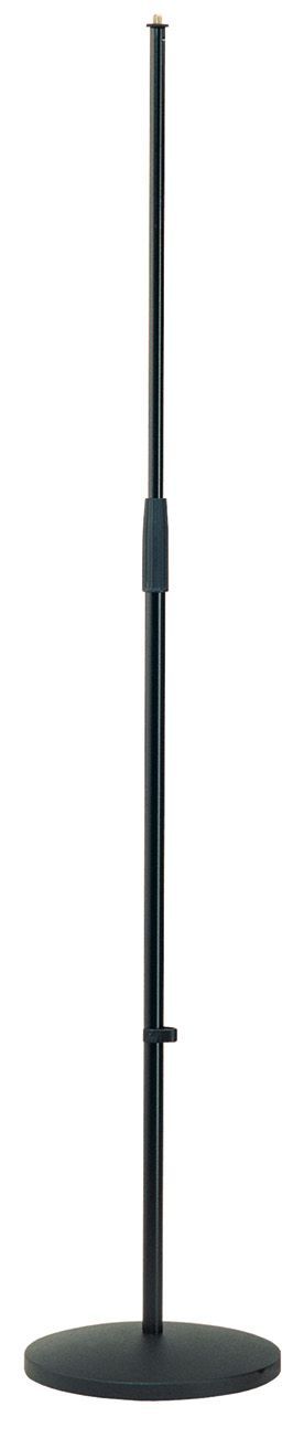 K&M 260/1 Mikrofonstativ mit Rundsockel ohne Galgen, schwarz