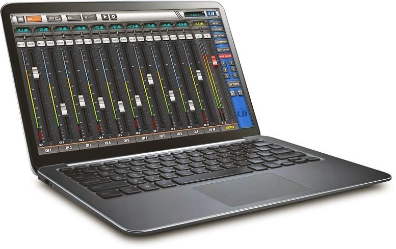 Soundcraft Ui12  Digitalmixer mit Tablet/Smartphone/PC-Steuerung und WiFi 