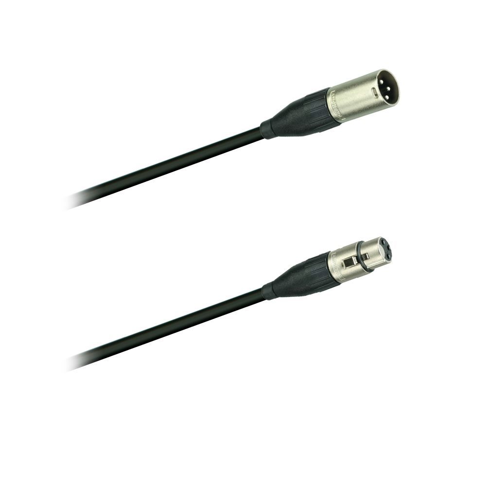 DMX-Kabel  XLR male/female, 3 pol. Amphenol Stecker, 2 Meter