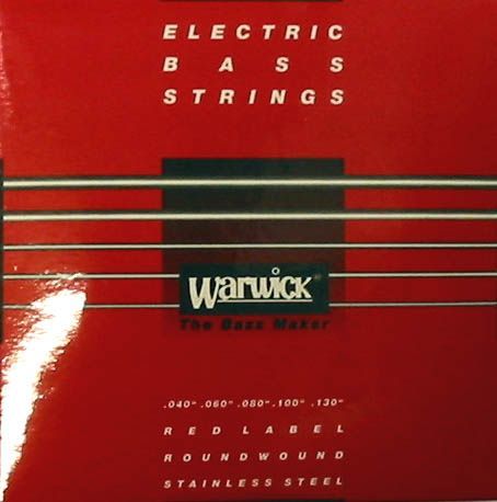 Warwick E-Bass Saiten Red Label Stainless 5-Str. 045-135  Restpostenverkauf !!