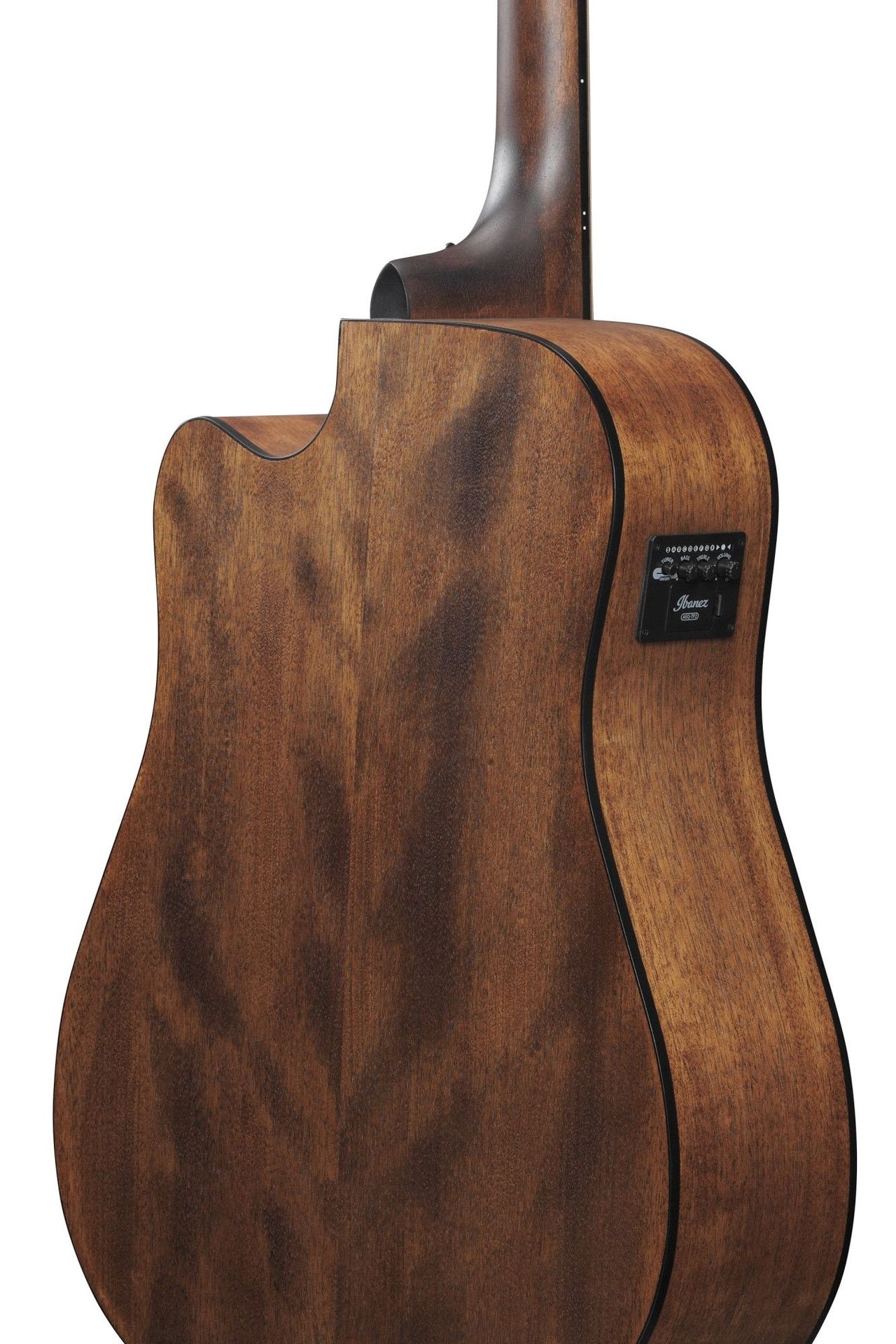 Ibanez AW54CE-OPN Akustikgitarre mit Pickup, massive Mahagonidecke