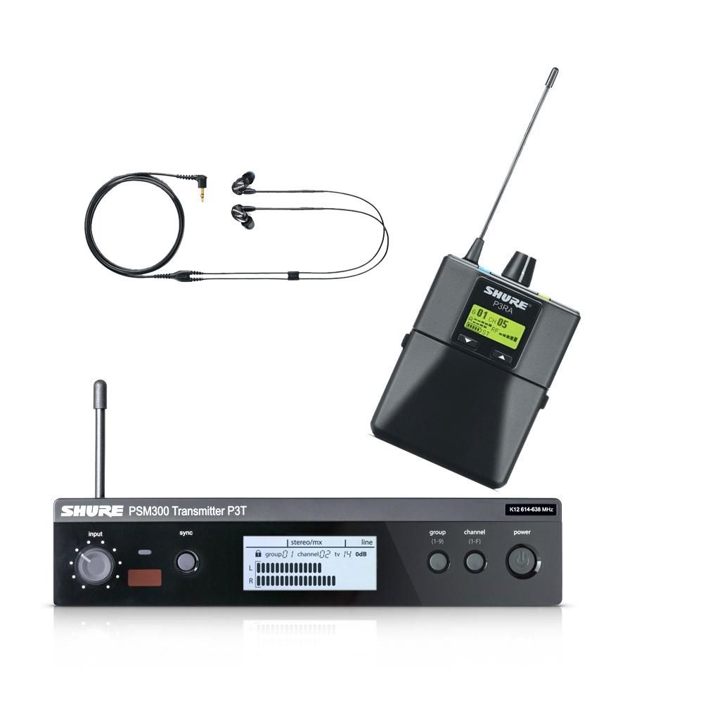 Shure PSM 300 Premium S215 S8 P3TERA215 In-Ear Monitoring System inkl. Ohrhörer