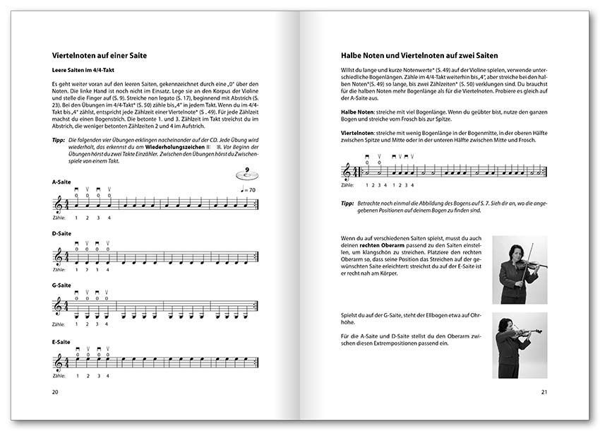 Noten Violin basics incl. CD Der Anfängerkurs Voggenreiter 0645 Anfängerschule