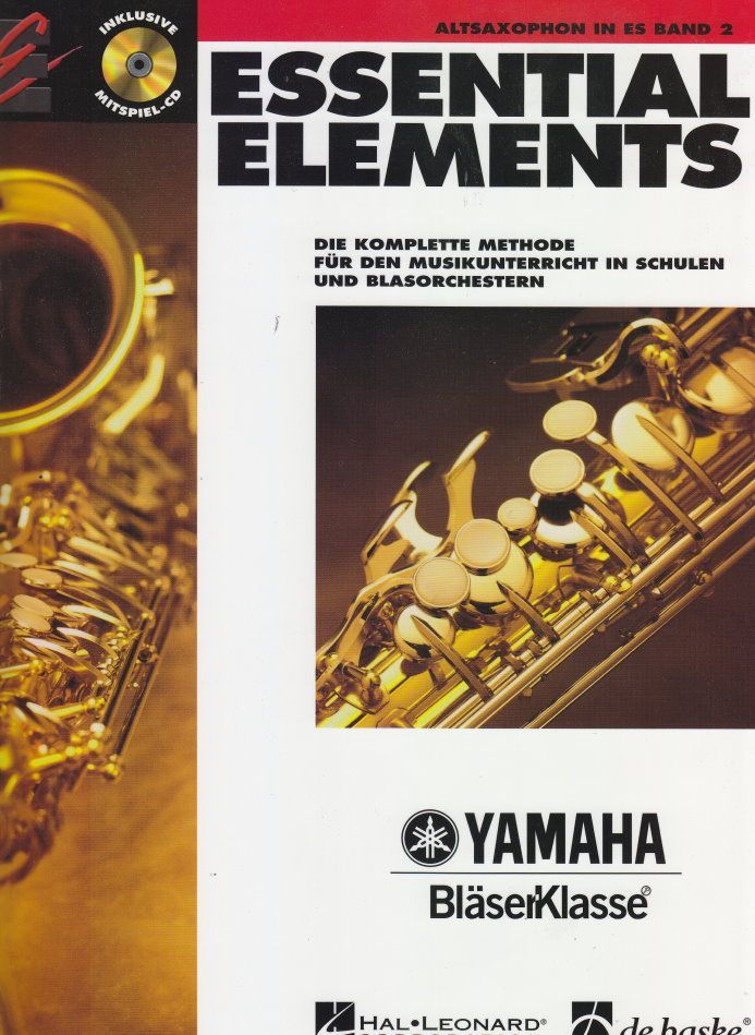 Noten ESSENTIAL ELEMENTS 2 Altsaxophon mit CD Yamaha Bläserklasse DHE 0867