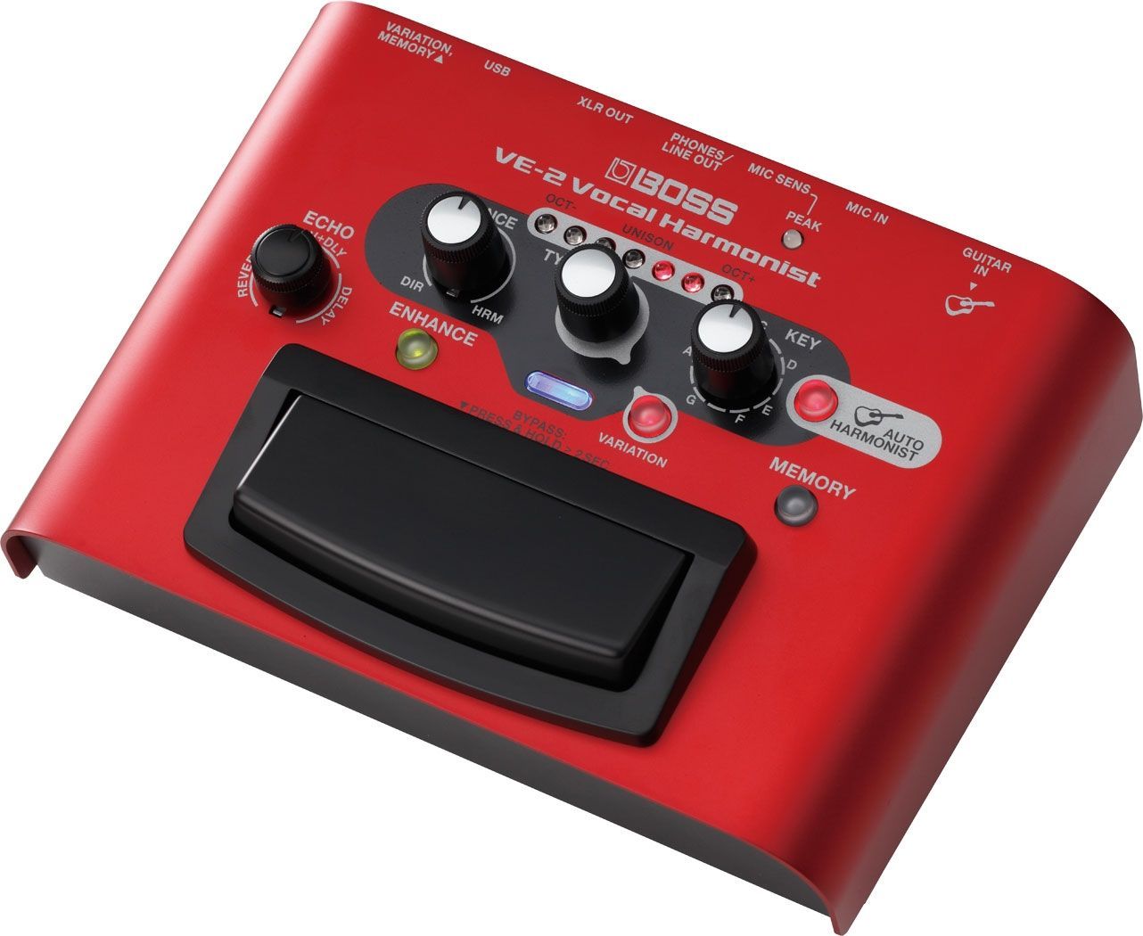 Boss VE-2 Vocal Harmonist Vocal Effektgerät mit USB Audiointerface