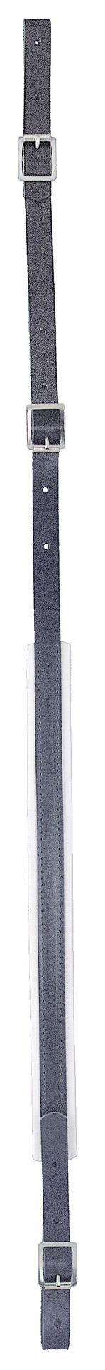 Tenorhorn-Trageriemen 35 mm, Leder mit 2x Schlaufe, Tragegurt