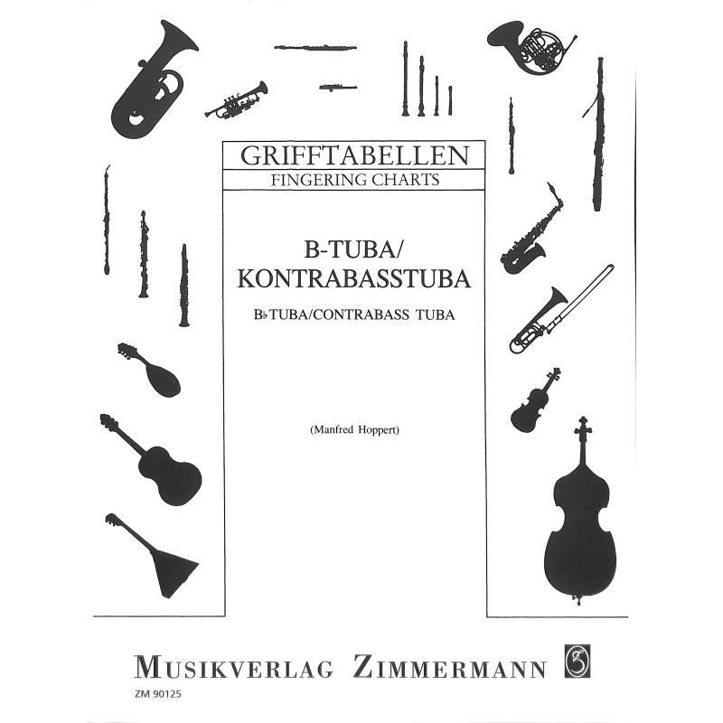 Noten Grifftabelle Tuba doppelte DIN A4 Seite Zimmermann 90125_00052915_