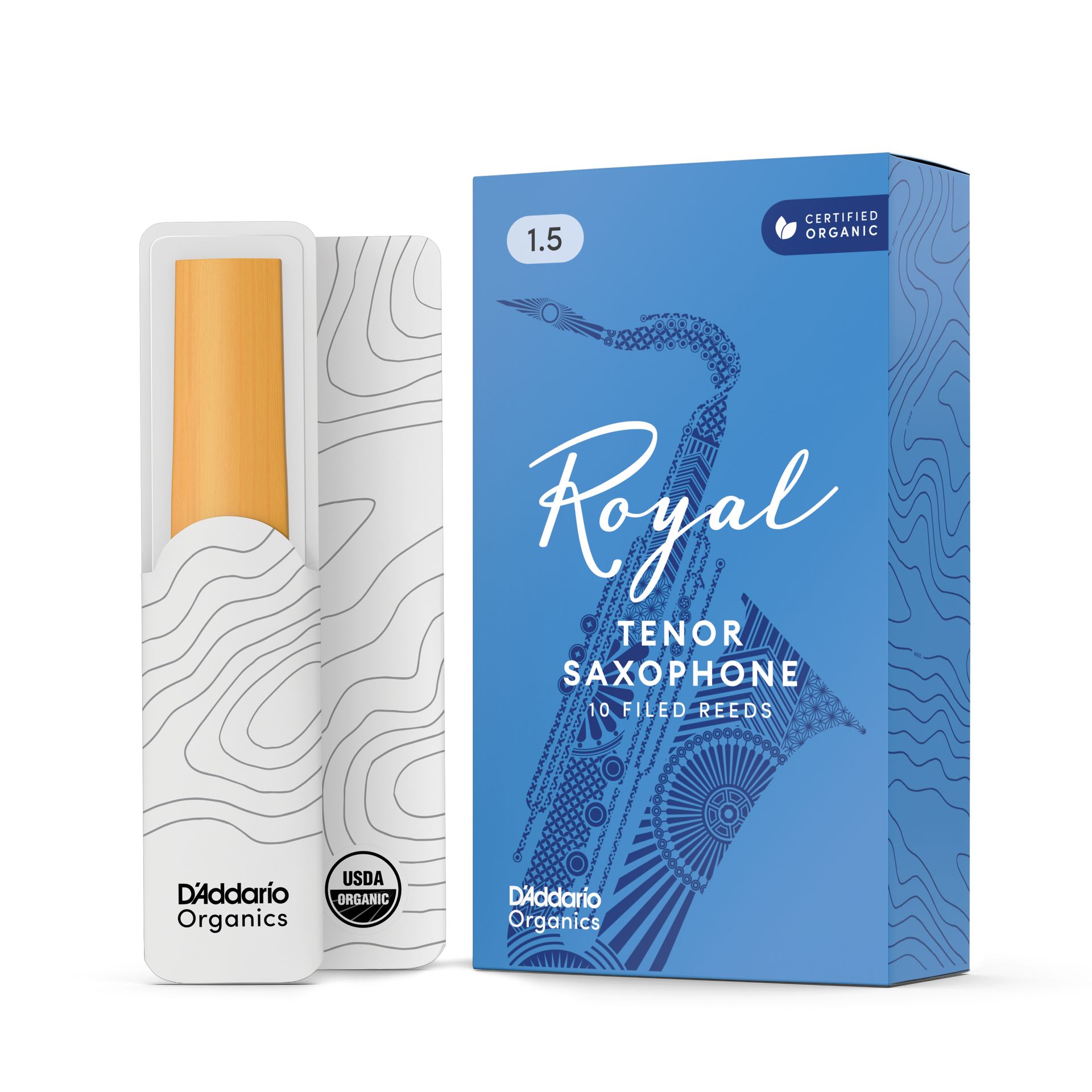 D´Addario Woodwinds 1,5 Rico Royal Blatt Tenorsaxophon 