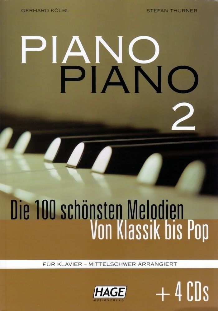 Noten PIANO PIANO 2 - mittelschwer Ed Hage-3743 incl. 4 CDs Notensuche Markstein_00026102_