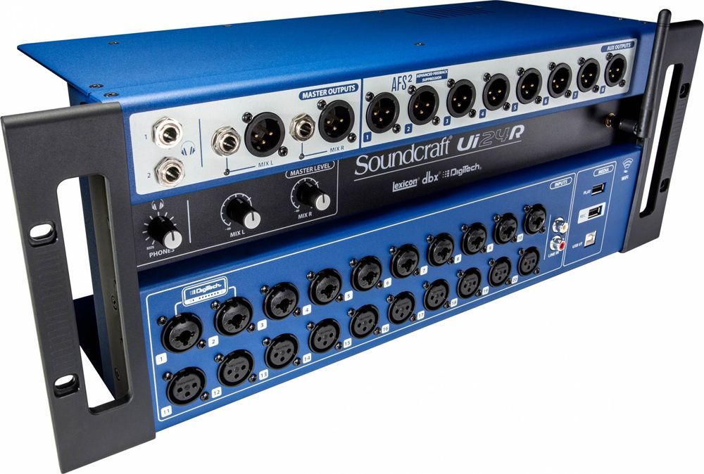 Soundcraft Ui24R 19" Digitalmixer mit Tablet/Smartphone/PC-Steuerung und WiFi Soundcraft Ui24R 19" Digitalmixer mit Tablet/Smartphone/PC-Steuerung und WiFi