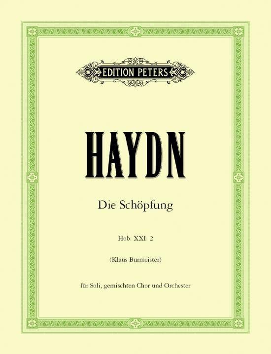 Noten Haydn Die Schöpfung Klavierauszug mit Gesang Peters EP 8998