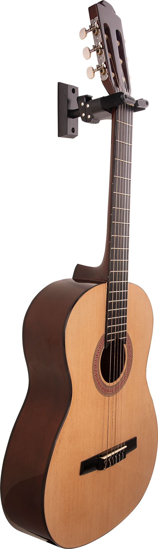 Hercules HCGSP-38WBK+  Gitarren-Wandhalter mit Holzplatte und Sicherheitssystem _00049336_