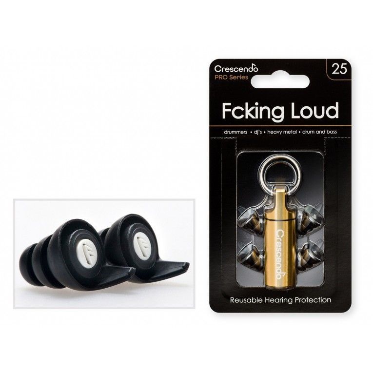Crescendo Pro Fcking Loud 25 Ear Protection High Fidelity Gehörschutz