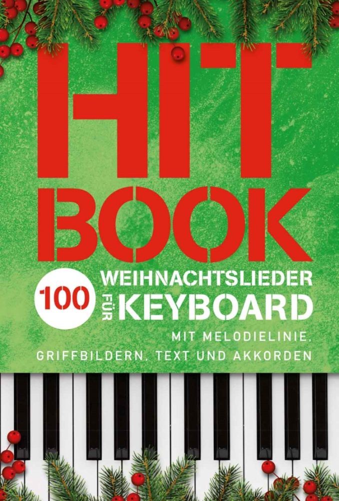 Noten Hitbook - 100 Weihnachtslieder für Keyboard Gesang Gitarre BoE 8024