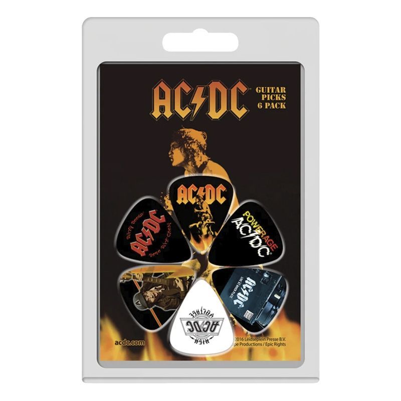 Perri's Pick LP-ACDC4 AC/DC Plektrenset mit lizensiertem Aufdruck