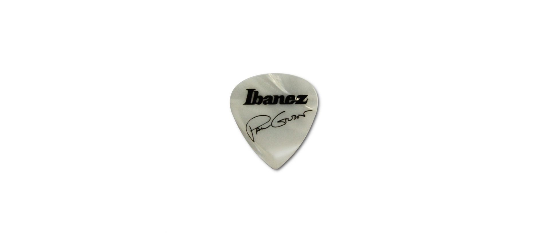 Ibanez Paul Gilbert Guitar-Pick Pearl White 6er Pack Celluloid Picks Heavy 1mm_00027969_