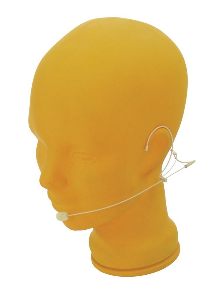 OMNITRONIC HS-1100 Headset-Mikrofon, Nackenbügel, Kondensator, Niere, beige