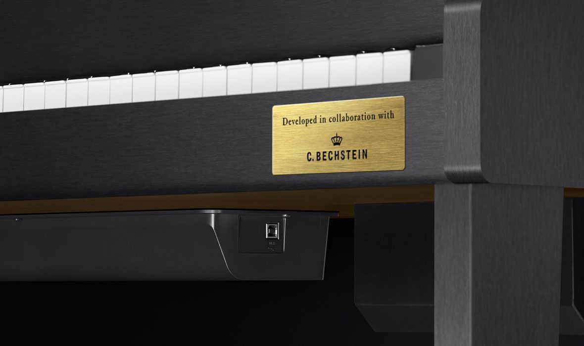 Casio GP-310 BK Bechstein Digitalpiano, Hybrid-Hammermechanik und Holztastatur