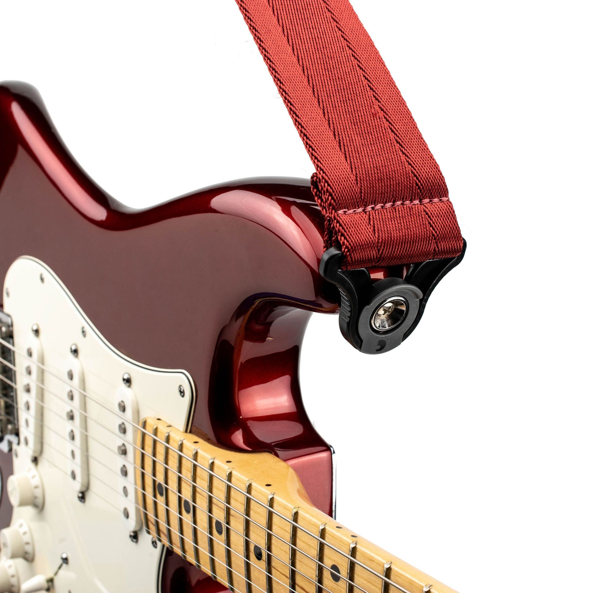 D’Addario Auto Lock Guitar Strap Blood Red  50BAL11