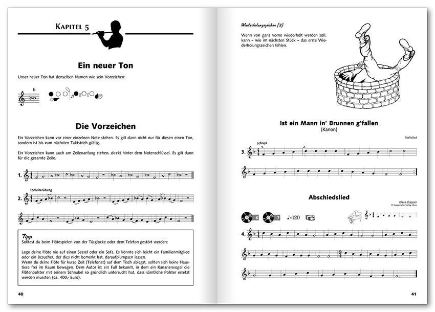 Noten Das Querflötenbuch mit CD - 1 - Flute DAS Anfängerbuch Voggenreiter 0223