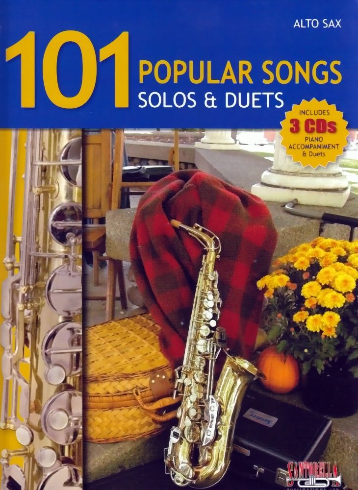 Noten101 popular songs Solos + Duets incl. CD SANTOR -TS403 Altsax-Duette