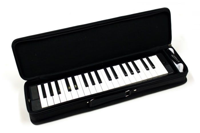 Walther Melodica, Blasharmonika ( Hersteller GEWA ), mit Mundstück, Anblas