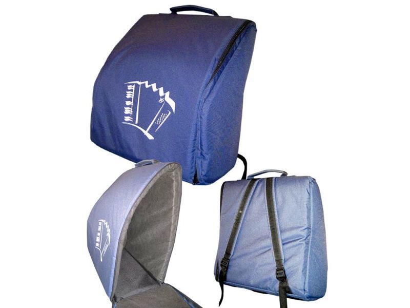 Weltmeister Akkordeon 96-Bass Rucksack-Gigbag blau, Topas, Cassotto 374