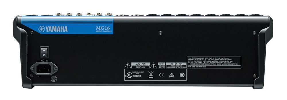 Yamaha MG16 Mixer, 8 Combi Mikrofon/Line Eingänge + 2 Mik/Stereo + 2 Stereo-IN_00030179_