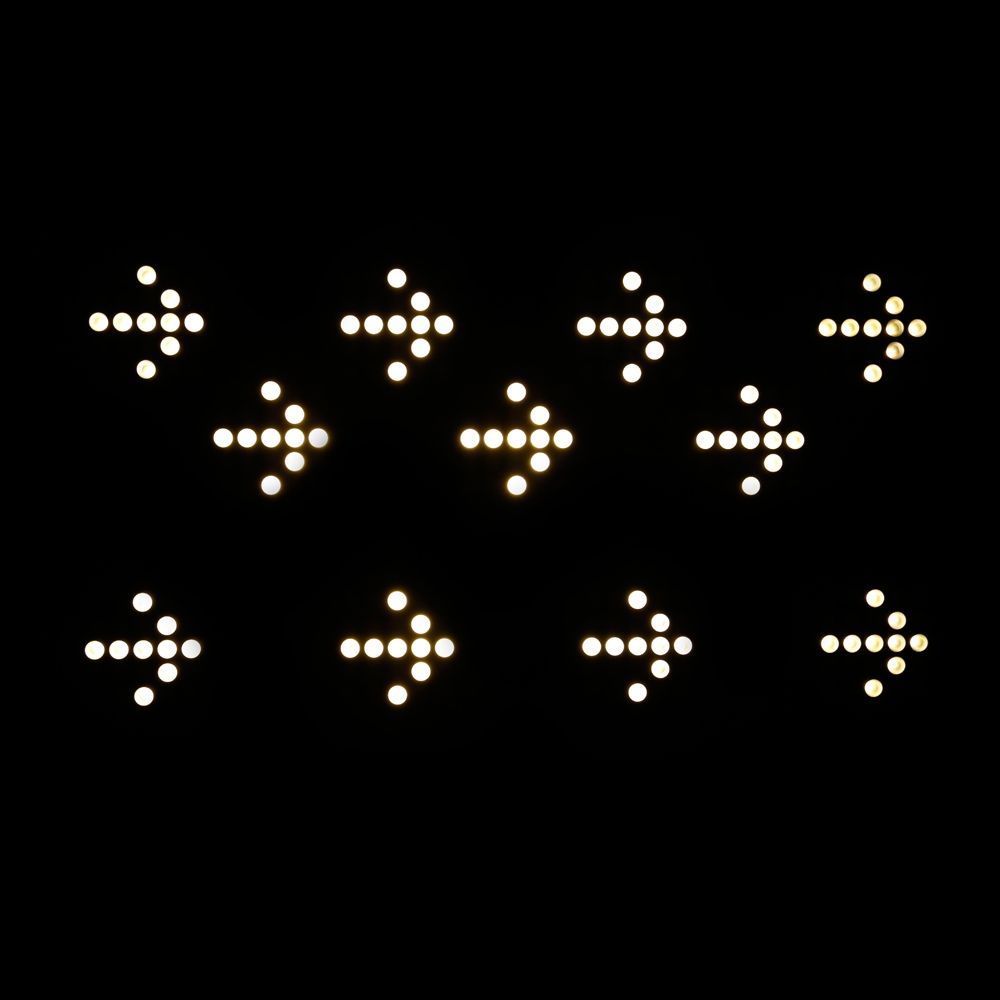 CLMP3WW_10 Cameo Matrix Panel 3 WW, 5 x 5 LED Matrix Panel mit Single Pixel Control