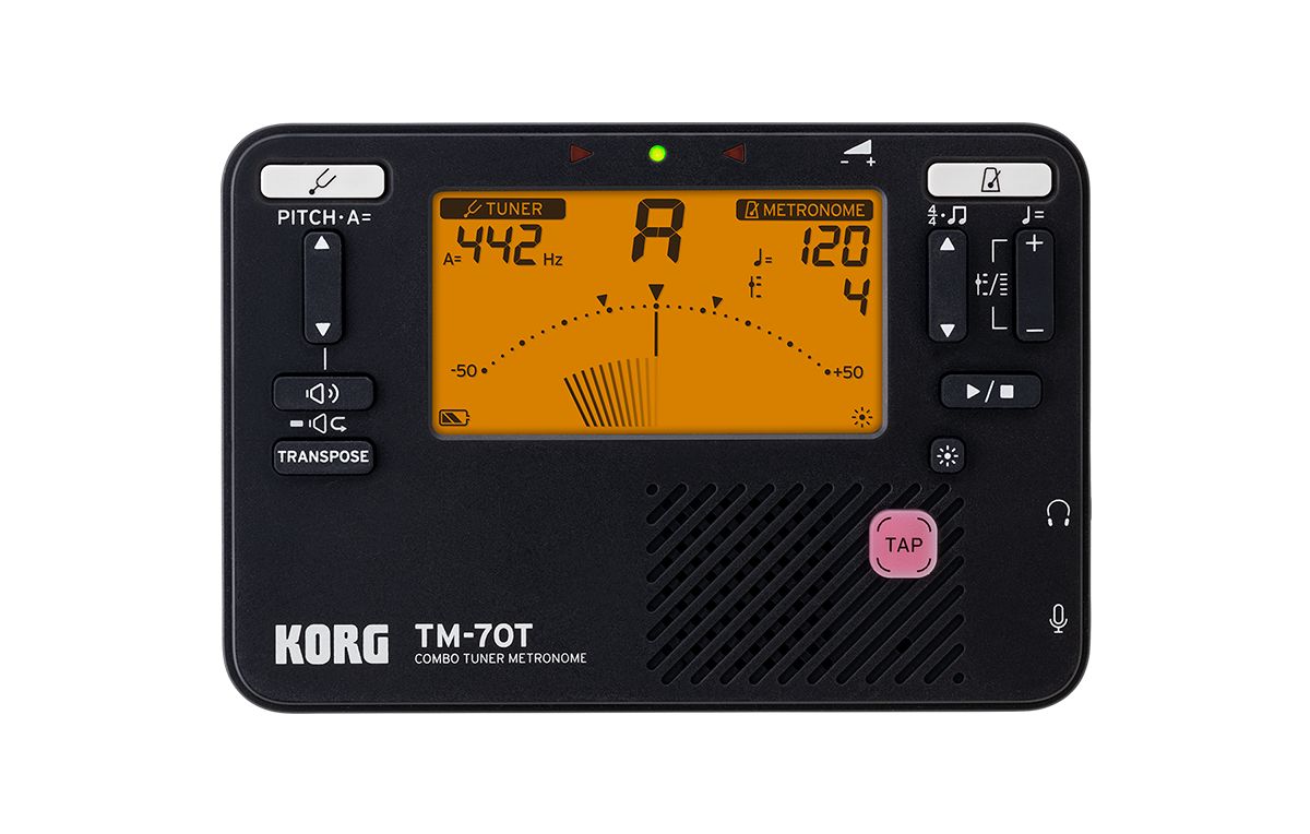 Korg TM-70 BK Tuner - Metronom, chromatisches Stimmgerät und Taktgeber,_00053613_