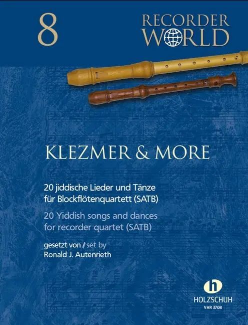 Noten Klezmer & more 20 Jiddische Lieder & Tänze VHR 3708 Holzschuh Blockflöten