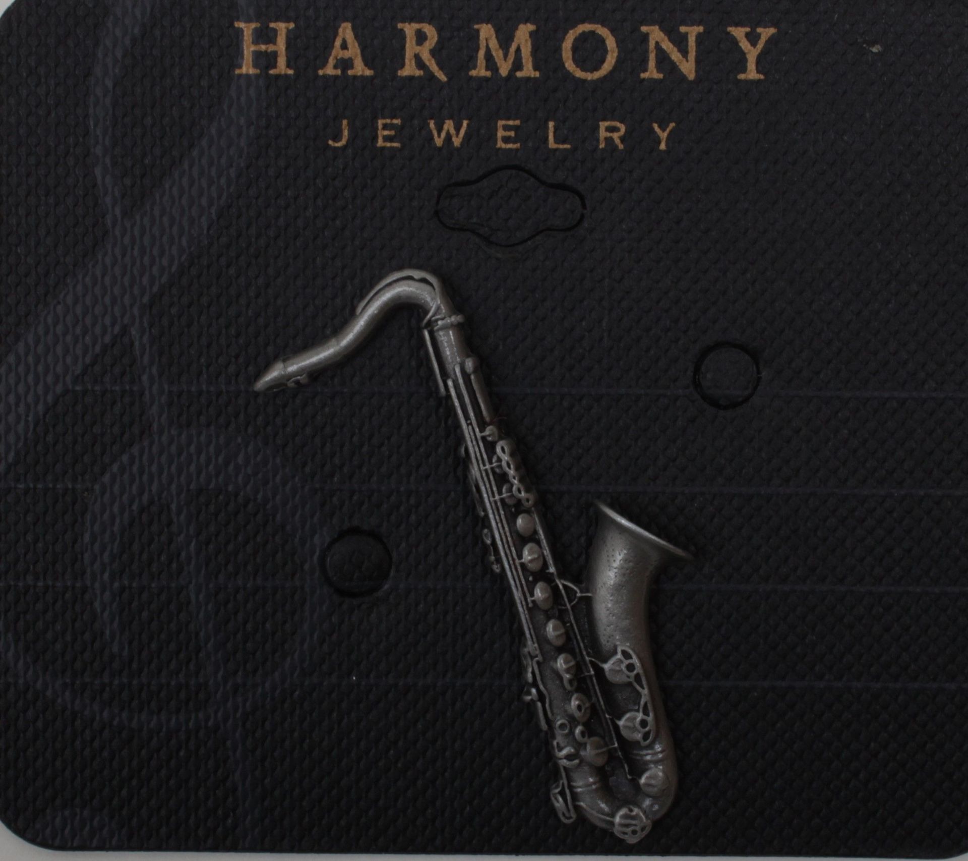 0705414738494 - Anstecker Tenor-Saxophon FP-Schmuck #542PW Musikergeschenke Sondermodell !!