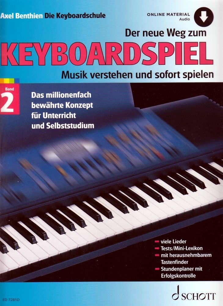 Schule Der neue Weg zum Keyboardspiel 2 Axel Benthien ED 7281D Schott_00053321_