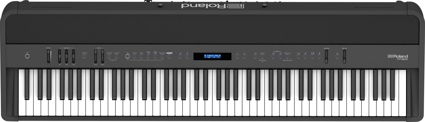 Roland FP-90X-BK Stagepiano schwarz Digitalpiano mit Lautsprechern, FP90xBK 