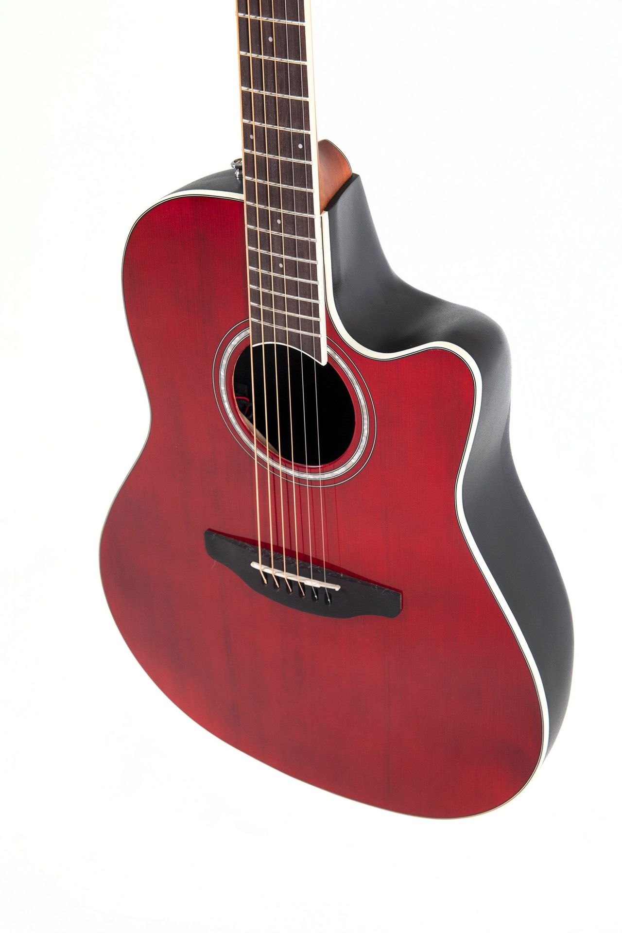 Ovation CE44-RR-G Celibrity Elite Plus Mid Cutaway Ruby Red