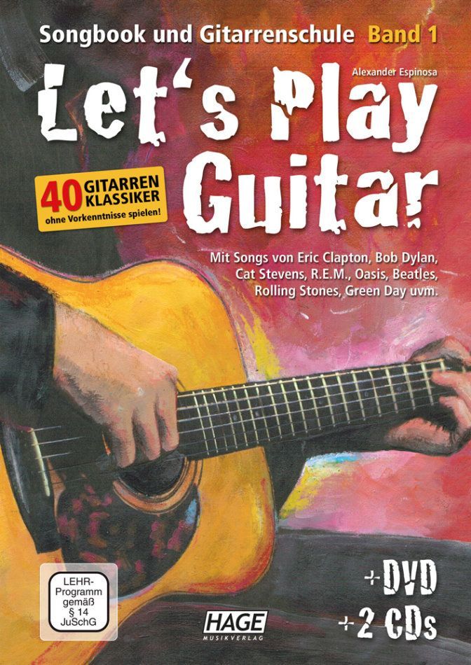 Noten Let´s play guitar incl. 2 CDs & DVD Hage 3757 Alexander Espinosa Lets