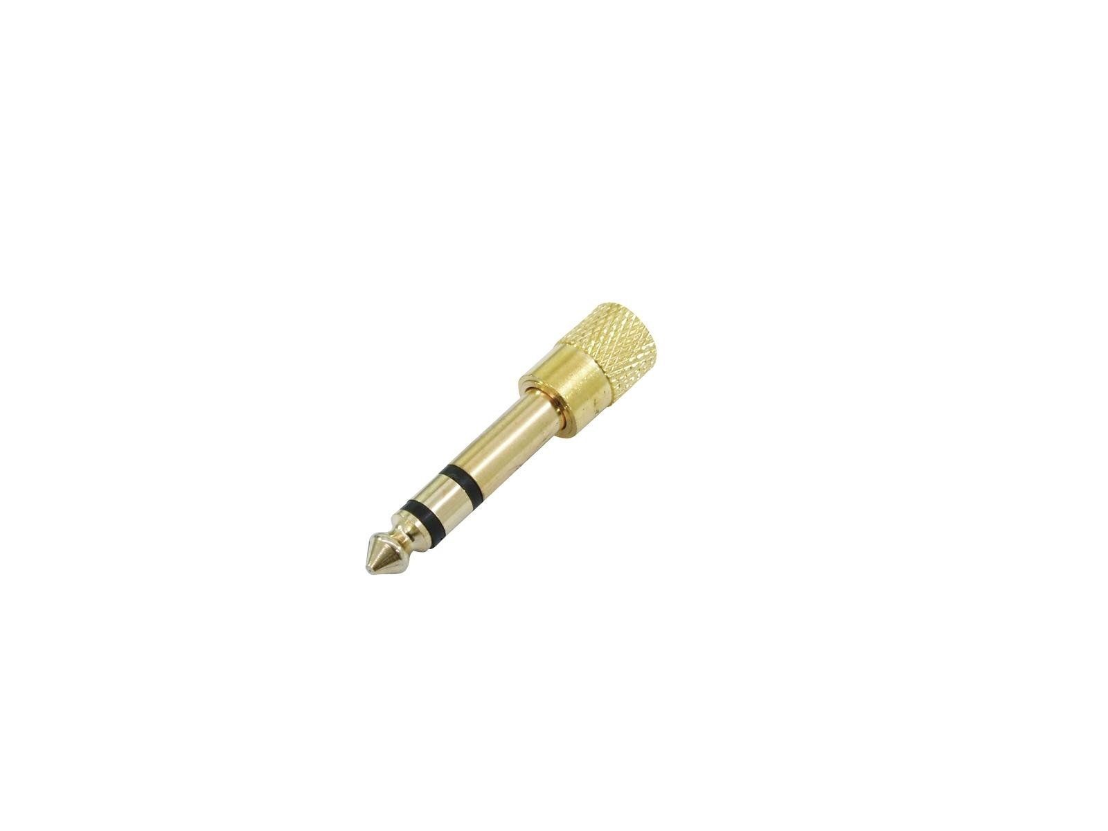 Festadapter 6,3mm Stereoklinkenstecker  3,5mm Stereoklinkenbuchse_00001011_