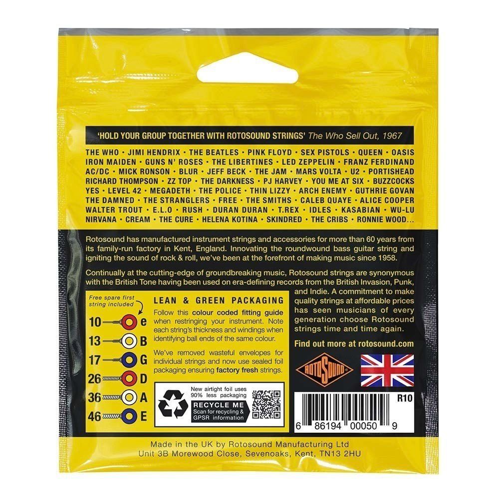 Rotosound R10 NICKEL REGULAR 10 13 17 26 36 46