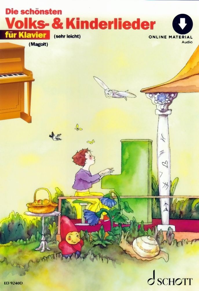 Noten Die schönsten Volks & Kinderlieder Schott incl. Audio-downloadcode ED9240D