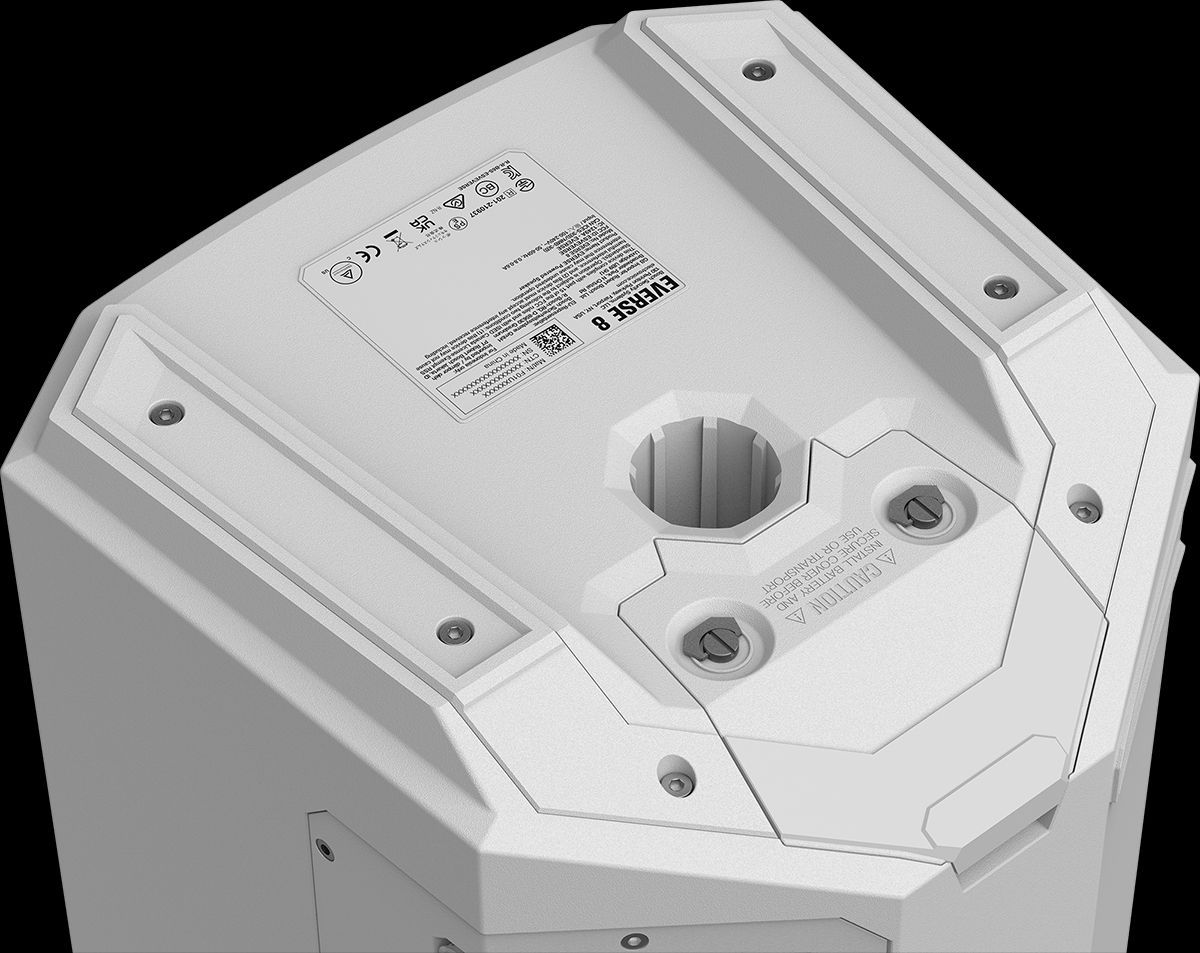 Electro Voice EV Everse 8-White Aktive Fullrange Lautsprecherbox mit Akku, weiß