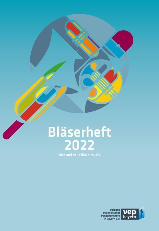 Noten Bläserheft 2022 Blechpunkt für Posaunenchor  B- Stimmen VEP Verband