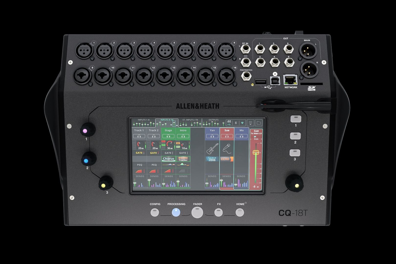 Allen & Heath CQ18T Kompakter Digitalmixer mit Bluetooth