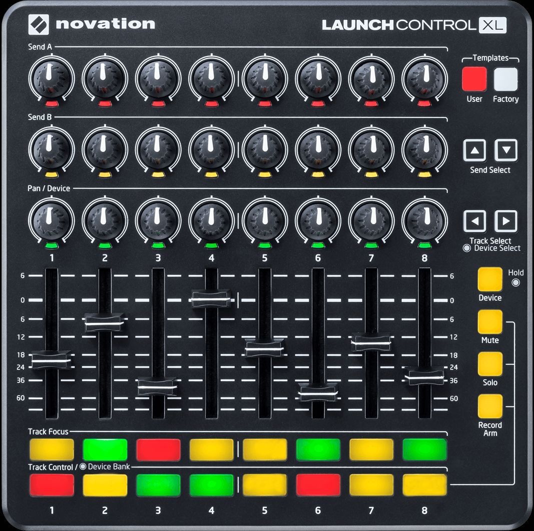 Novation Launch Control XL MK2 Ultimativer Controller für Ableton Live, USB 2.0