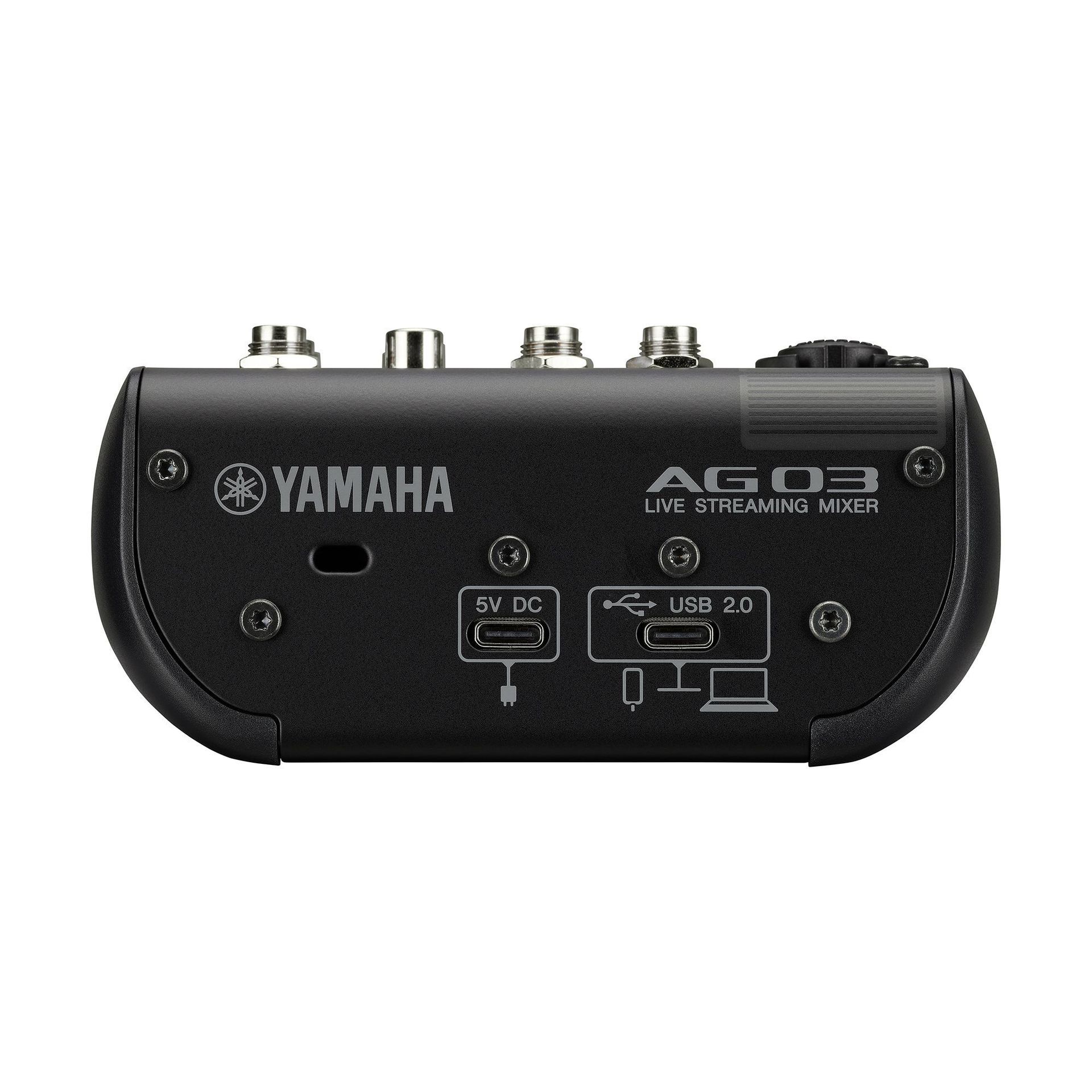 Yamaha AG03 MK2 BK Mixer mit internem USB 2.0 Audiointerface Farbe: schwarz_00051291_