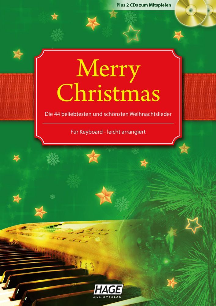Noten Merry Christmas 45 bekannte Weihnachtslieder Hage EH 1087 incl.CD
