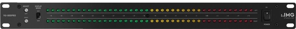 IMG Stage Line VU-800 Pro Audio-dB-Anzeige, VU-Meter inkl. Netzteil