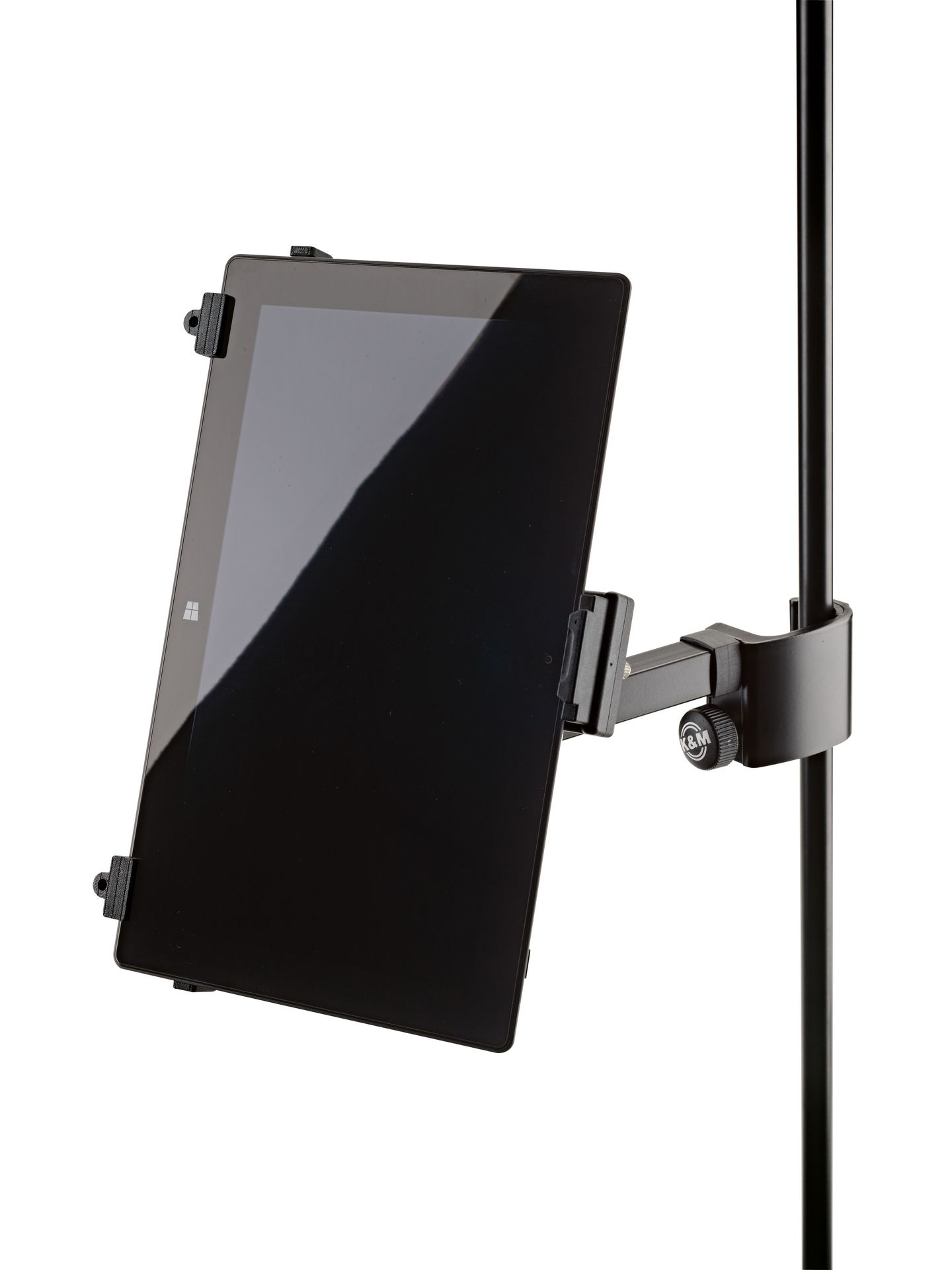 K&M 19791 Tablet PC Halter für iPad mit Stativklemme schwenk-und neigbar 