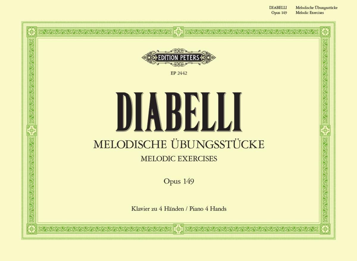 Noten Diabelli Melodische Übungsstücke Opus 149 Edition Peters EP 2442 