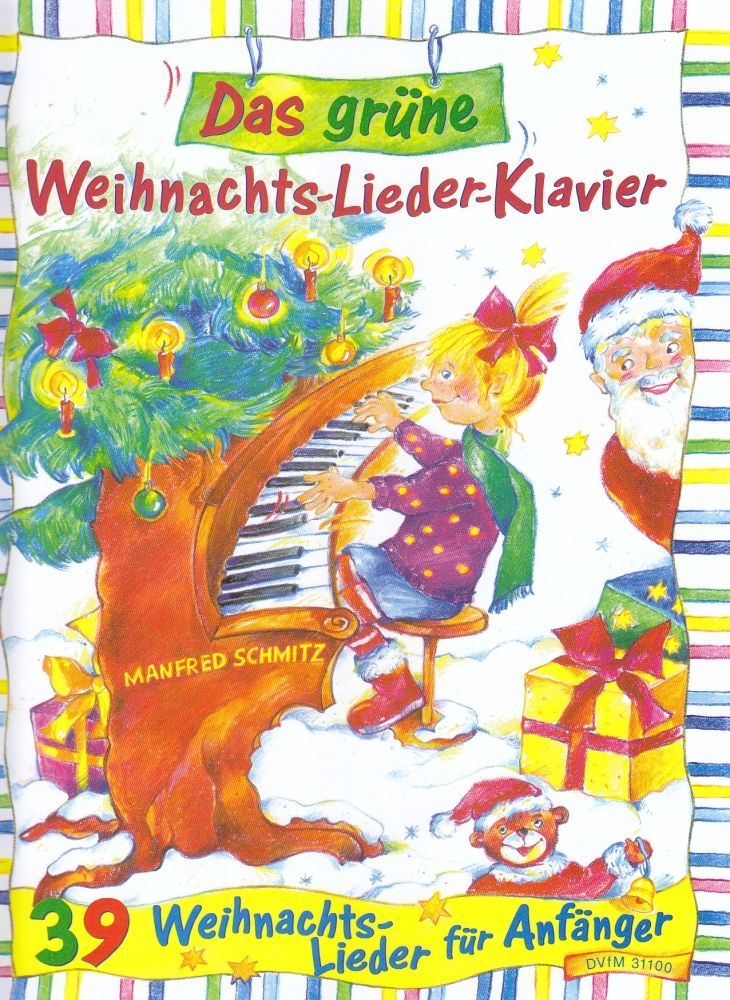 Noten Das grüne Weihnachtslieder Klavier Manfred Schmitz  dvfm 31100