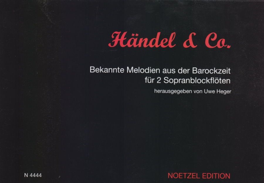 Noten Händel & Co Bekannte Melodien N 4444 - für Blockflöte